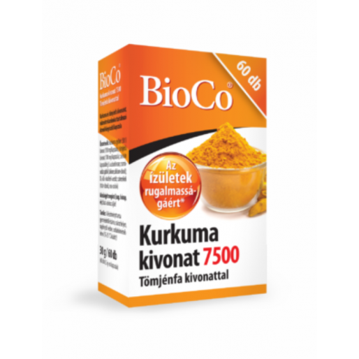 Bioco Kurkuma kivonat 7500 Tömjénfa kivonattal - 60x