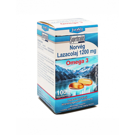 JutaVit Norvég Lazacolaj Omega-3 kapszula - 100x