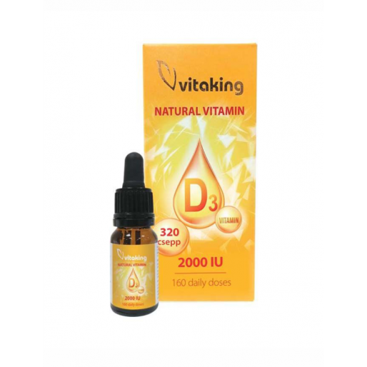 Vitaking Natural D3 vitamin 320 csepp 2000UI