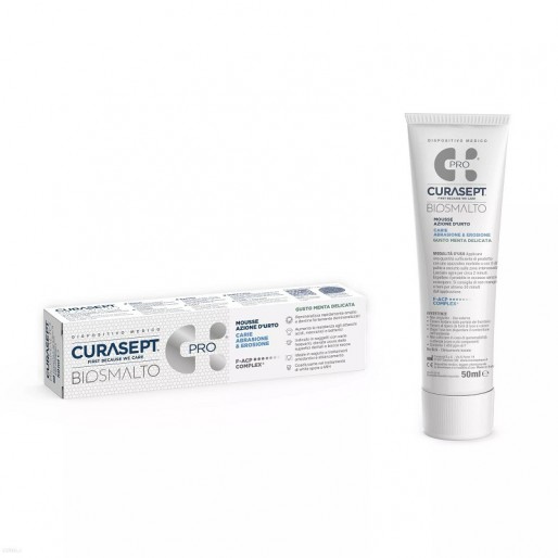 Curasept Biosmalto Mousse Pro, otthoni mentol