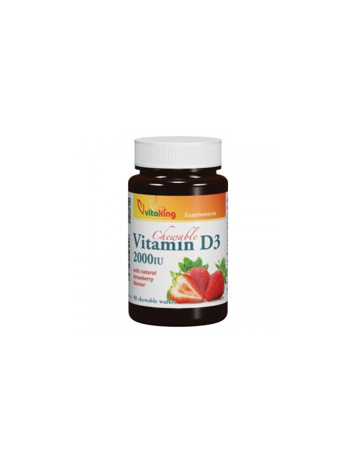 Vitaking D3-vitamin epres rágótabletta