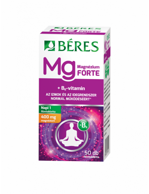 Béres Magnézium 400 mg+B6 Forte filmtabletta