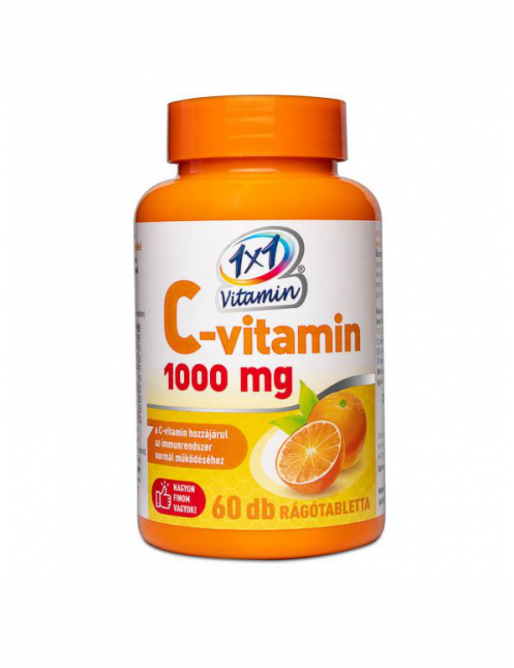 VitaPlus 1x1 Vitaday C-vitamin 1000 mg rágótabletta narancs