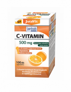 JutaVit C+D C-vitamin 500mg...