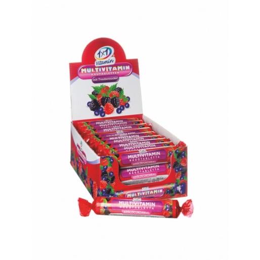 Vitaplus 1x1 Multivitamin Szőlőcukor Erdei Gyümölcs Íz - 17x