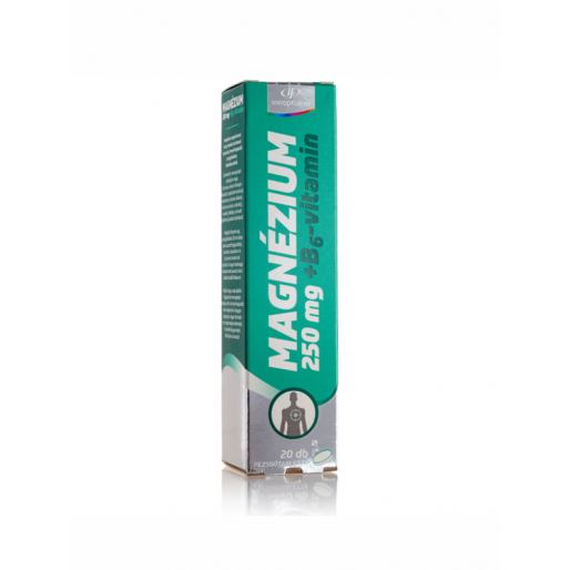 InnoPharm Magnézium 250mg B6 pezsgőtabletta barack