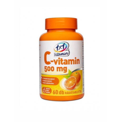 VitaPlus 1x1 Vitaday C-vitamin 500 mg rágótabletta narancs