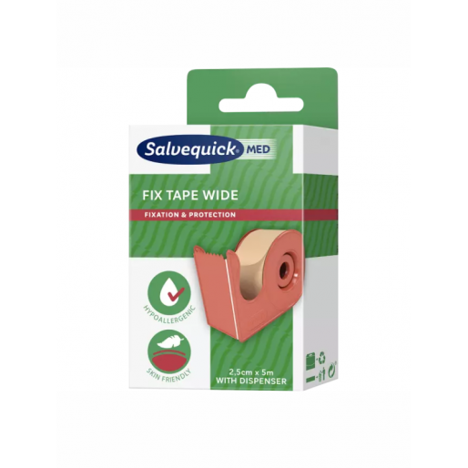 Salvequick Med ragtapasz 2,5cmx5m +tartó