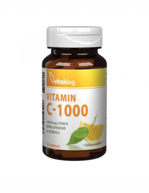 Vitaking C-Vitamin 1000mg +Acerola +Csipkebogyó +Bioflavonoid