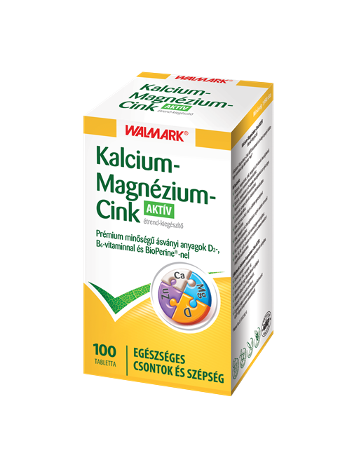 Walmark Kalcium + Magnézium + Cink Aktív tabletta