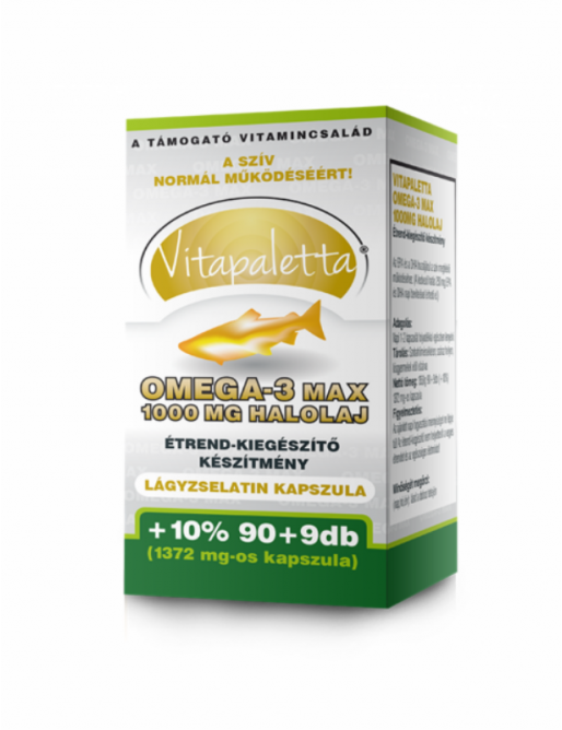 Vitapaletta Omega-3 Max 1000 mg halolaj