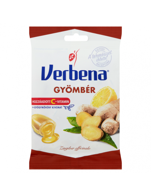 Verbena gyömbér keménycukorka C-vitaminnal