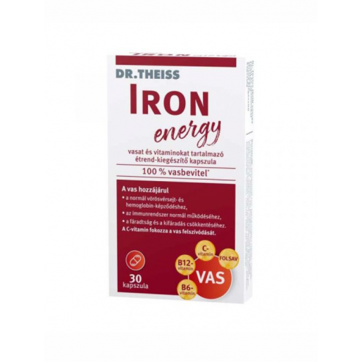 Dr.Theiss Iron Energy Vas vitamin kapszula - 30x