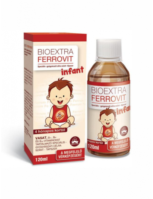 Bioextra ferrovit infant speciális gyógyászati célra szánt élelmiszer, csecsemők vashiányos állapota esetén