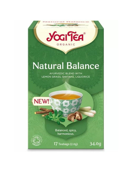 Yogi Tea® Természetes egyensúly bio tea shiitake gombával