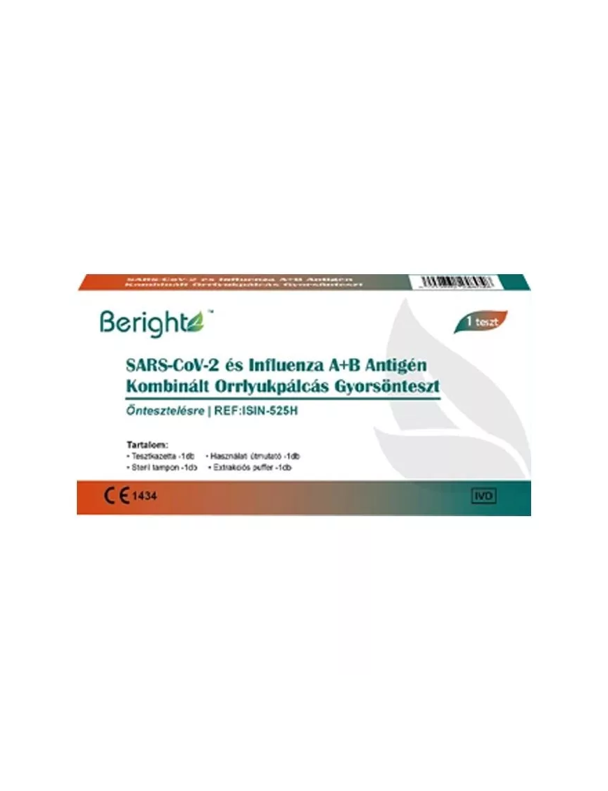 Beright SARS COV 2 Influenza A B Komb teszt Orr Prevenci Patika Beright SARS COV 2 Influenza A B Komb teszt Orr Prevenci Patika