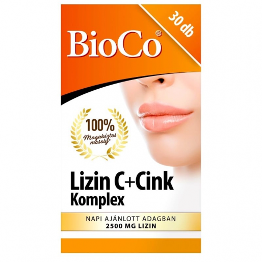 Bioco Lizin C+Cink Komplex tabletta - 30x