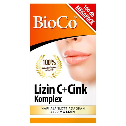 Bioco Lizin C+Cink Komplex tabletta - 100x