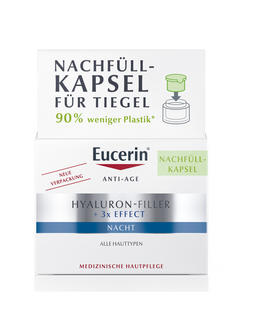 Eucerin Hyal-Filler krém éjszakai öko utántöltő - Lejárat közeli 2025.05.31.