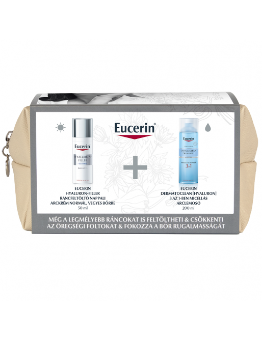 EUCERIN Hyaluron-Filler ráncfeltöltő nappali ajándékcsomag normál/vegyes bőrre 200+50 ml