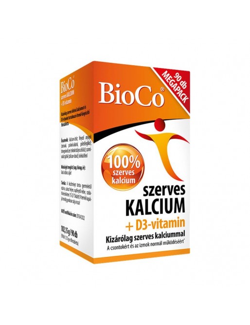 BioCo Szerves Kalcium D3 vitamin filmtabletta