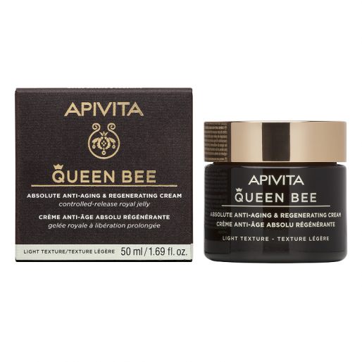 APIVITA QUEEN BEE ránctalanító arckrém LIGHT érett bőrre - normál/kombinált bőrtípusra