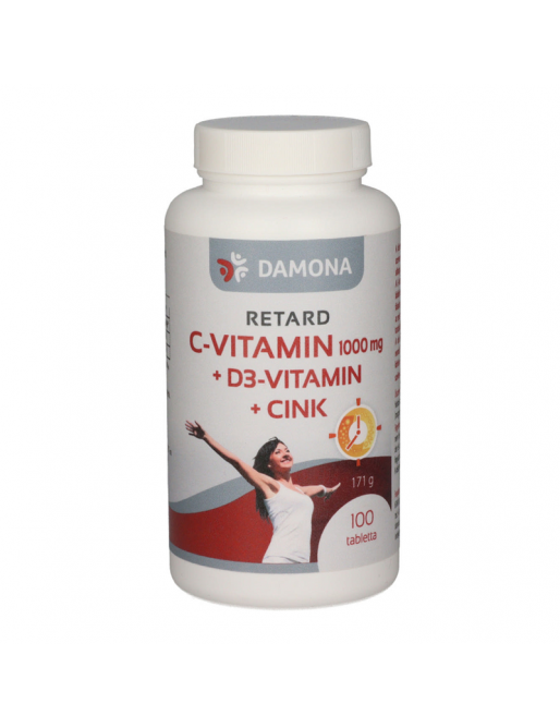 Damona C-vitamin 1000 mg+D3+Cink retard tabletta