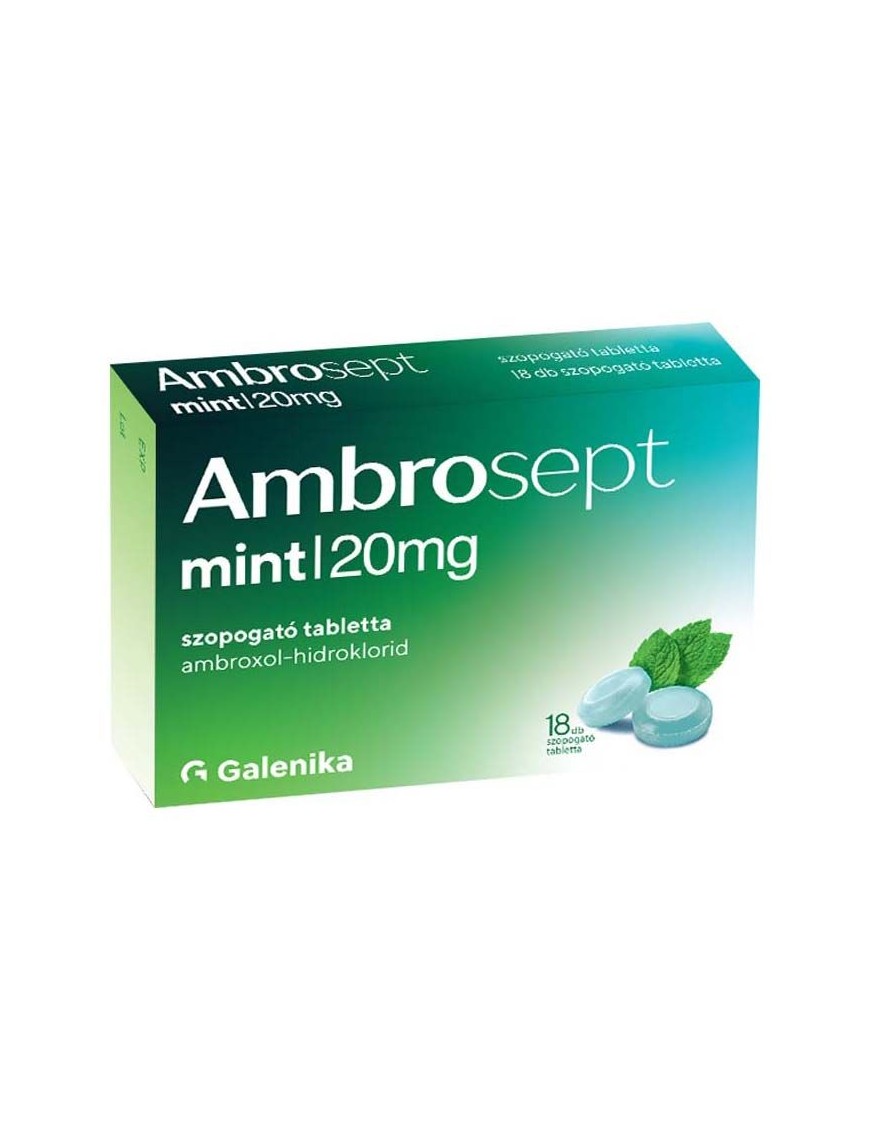 Ambrosept Mint 20 mg szopogat tabletta Prevenci Patika