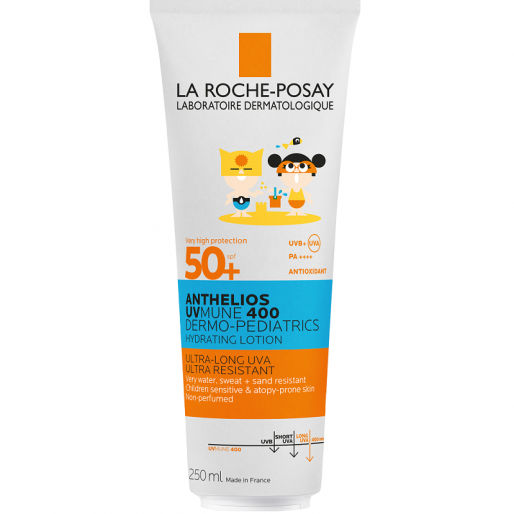 Anthelios UVMune 400 hidratáló napvédő tej gyerekeknek SPF50