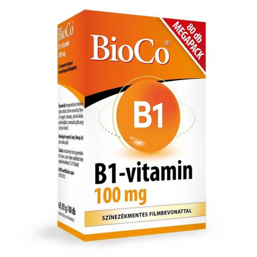 BioCo B1 vitamin 100 mg filmtabletta Megapack - 80x