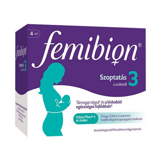 Femibion 3 Szoptatás filmtabletta és kapszula 4HÉT 28x+28x