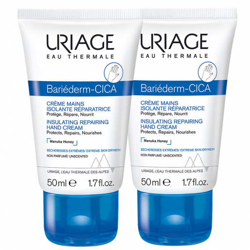 Uriage Bariéderm védő-regeneráló kézkrém DUOPACK - Lejárat közeli: 2026.08.31.
