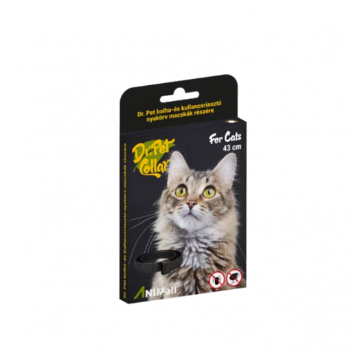 Dr. Pet bolha-és kullancsriasztó nyakörv macskáknak 43cm