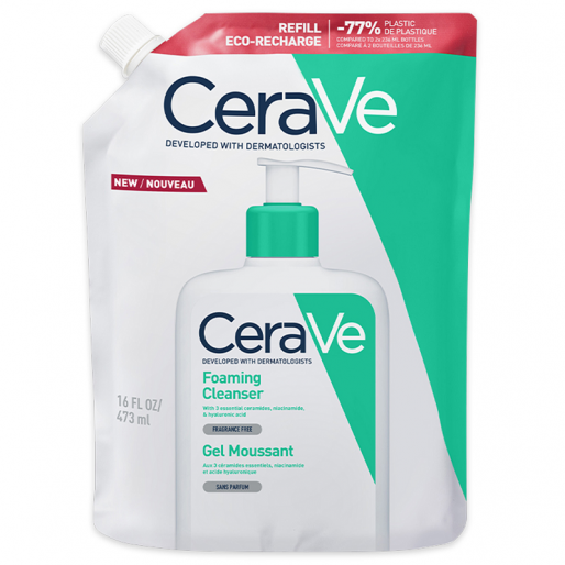 CeraVe habzó tisztító gél arcra, testre utántöltő