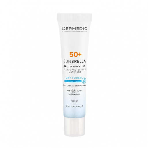 DERMEDIC Sunbrella fényvédő fluid SPF50+ matt