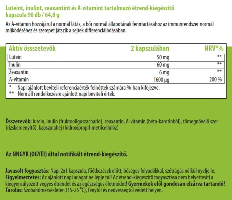 ONE LIFE Lutein Forte 50 mg