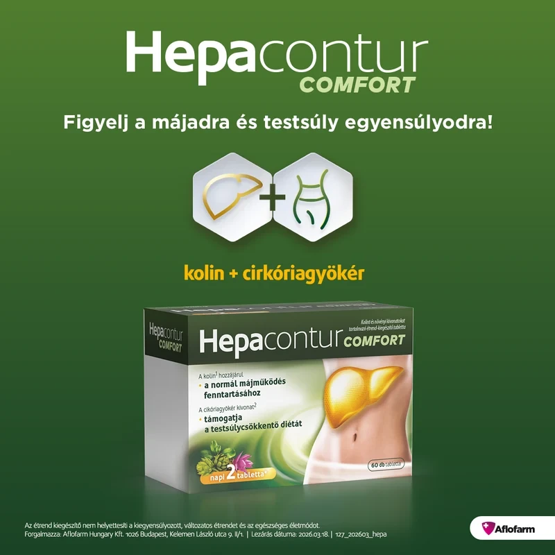 Hepacontur Comfort étrend-kiegészítő tabletta