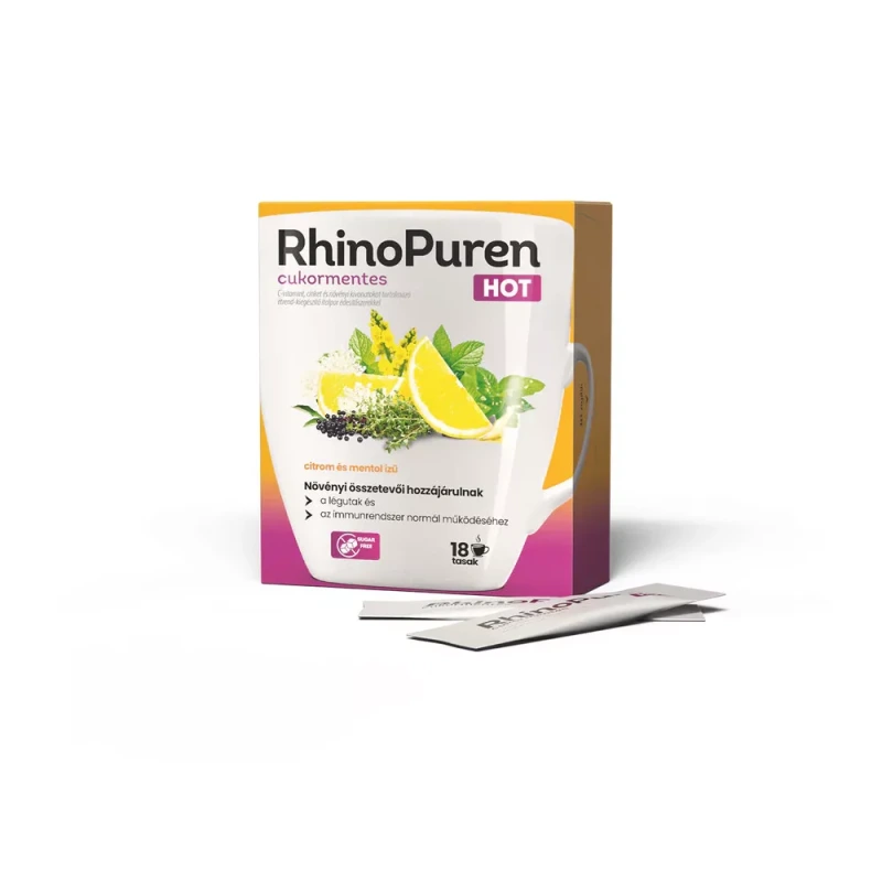 RhinoPuren HOT cukormentes citrom és mentol ízű