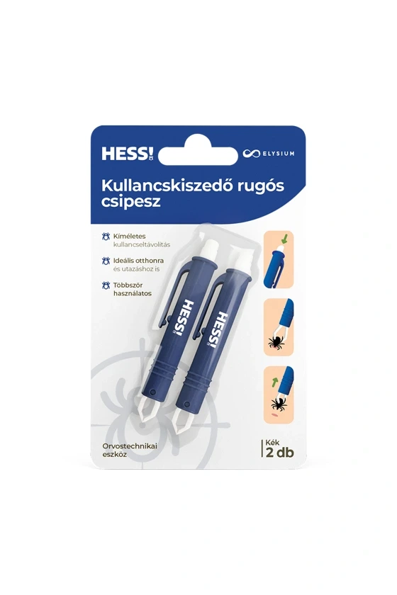 Elysium HESS! kullancskiszedő rugós csipesz - kék - 2 db/készlet