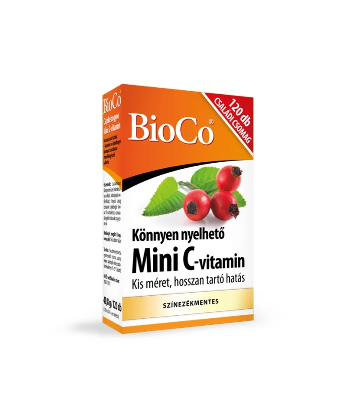 BioCo Mini C-vitamin retard tabletta csipkebogyós