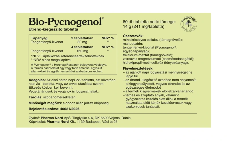Pharma Nord Bio-Pycnogenol tabletta