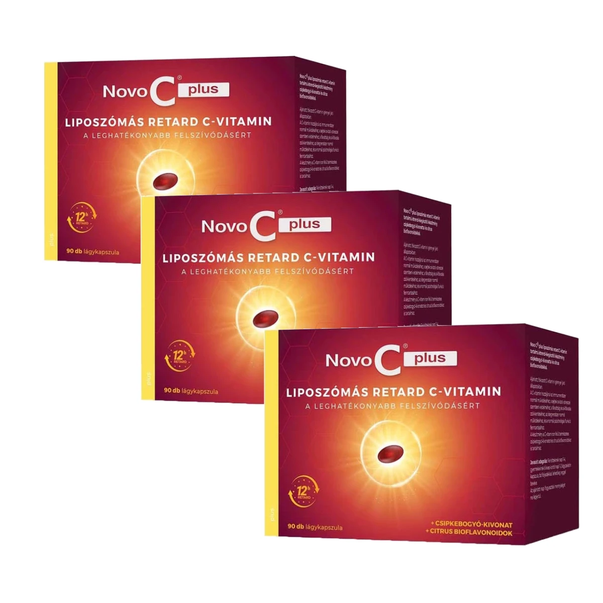 Novo C Plus liposzómás C-vitamin kapszula csomag 3x90szem