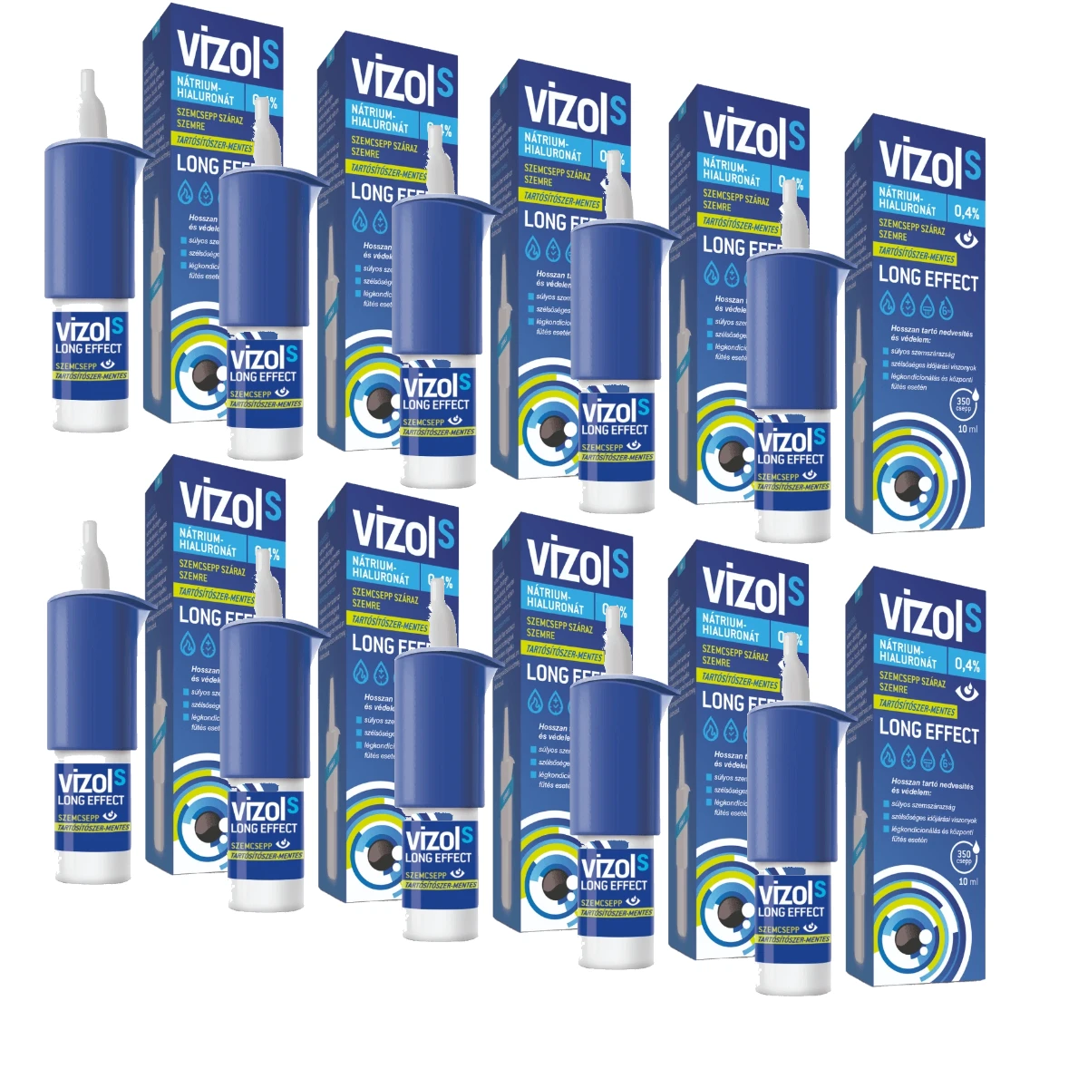 Vizol S 0,4% old szemcsepp száraz szemre csomag 10 darab