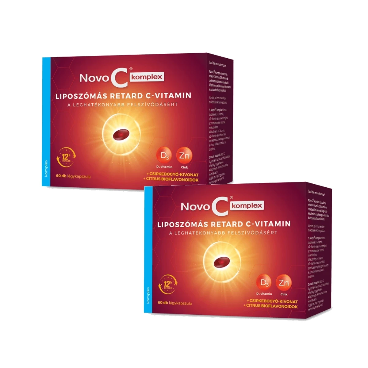Novo C Komplex liposzómás C-vitamin kapszula csomag 2 darab