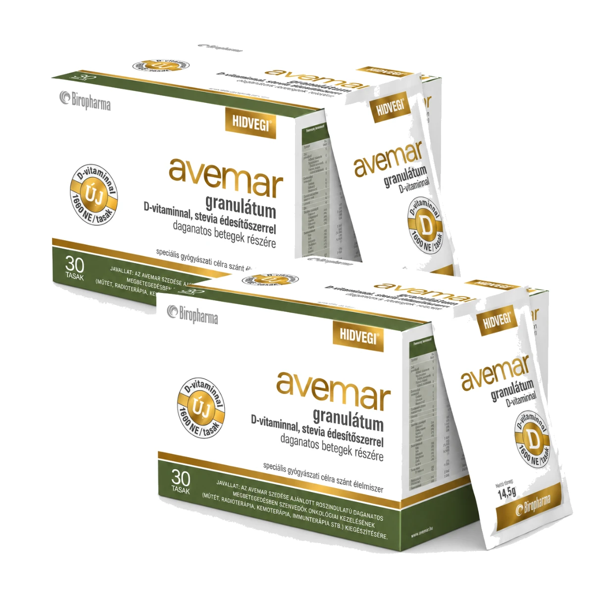 Avemar granulátum D-vitaminnal - 2 doboz (2x30tasak)