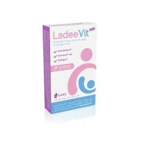 LadeeVit Extra kapszula Extrafolát S, Ferronyl vas, Omega-3 kapszula