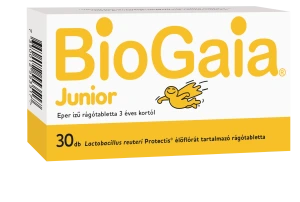 BioGaia Protectis Junior Rágótabletta Eper ízű Étrendkiegészítő