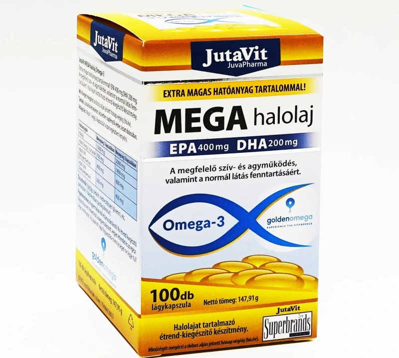 JutaVit Mega Halolaj Omega-3