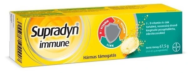 Supradyn Immune C+D+Cink Pezsgőtabletta