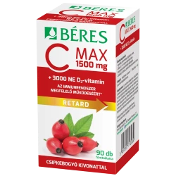 Béres C-Vitamin Max 1500mg + Csipkebogyó + D3 filmtabletta